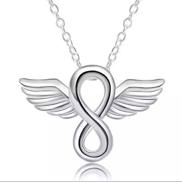 Jewelry - Sterling Silver Infinity Angel Necklace